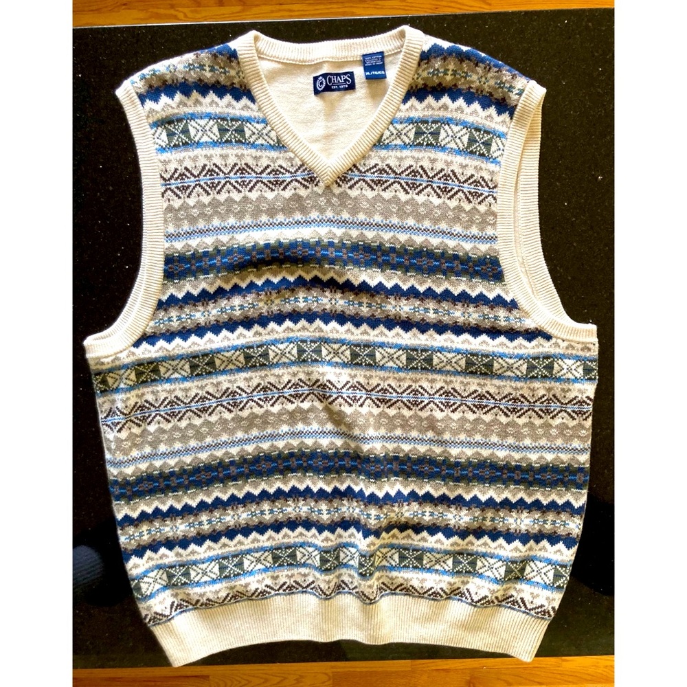 Chaps XL pattern vest